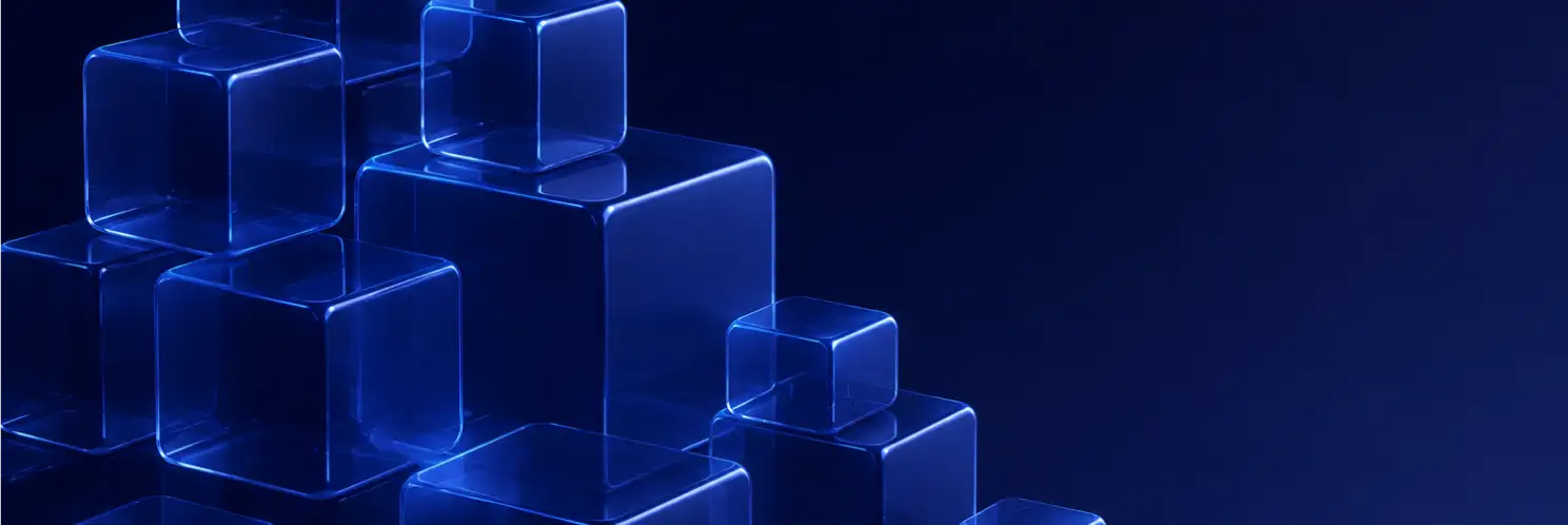 Blue cubes