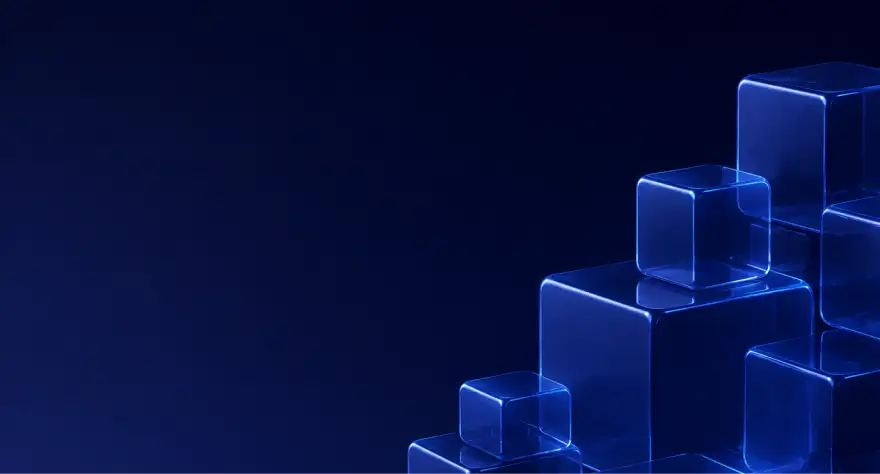 Blue cubes
